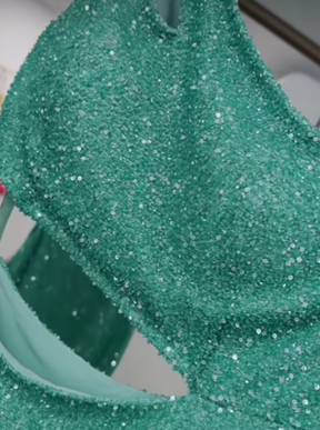 Dentelle Perlée Verte - Britte