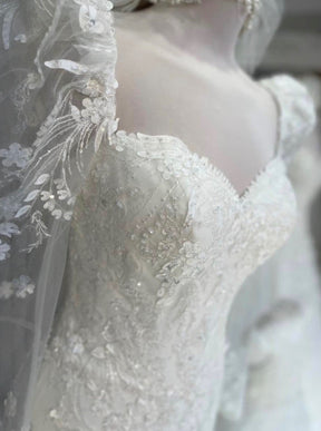 Dentelle Perlée Ivoire - Haldis