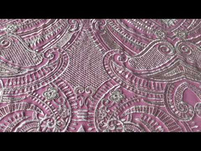 Dentelle perlée à la main ivoire - Prairie