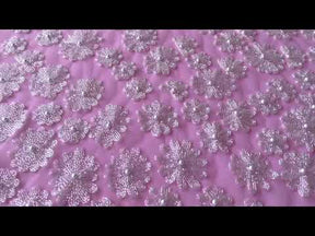 Dentelle perlée ivoire - Julita