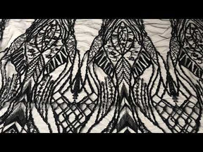 Dentelle Brodée Noire - Hortense