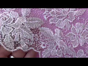 Dentelle pailletée ivoire - Mémoire