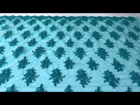 Dentelle torsadée bleu sarcelle - Janis
