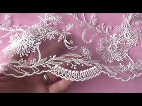 Dentelle Brodée Ivoire - Orlaith