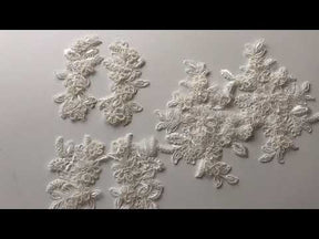 Appliques Cordées en Ivoire - Coral (Petites)