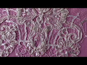 Dentelle Ivoire Cordon & Perlée - Lydia