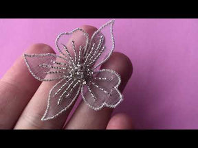 Applique en fleur cristalisée - Deidre