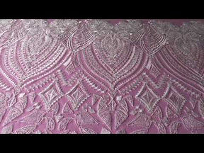 Dentelle Ivoire Cordon & Perlée - Fiona
