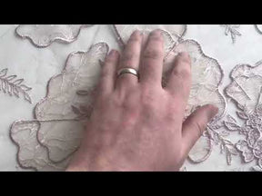 Dentelle brodée rose - Blessing