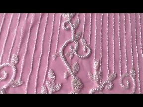 Dentelle perlée ivoire - Sahara