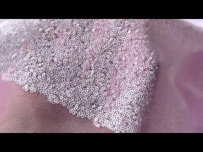 Dentelle à paillettes ivoire - Winny