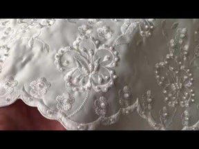 Satin brodé ivoire - Jonas