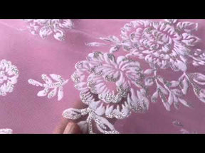Tulle pailleté ivoire - Edelie