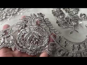 Dentelle tressée grise - Jaylin