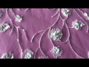 Dentelle Tulle Brodée Ivoire - Appolline