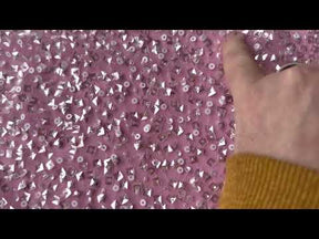 Tulle pailleté ivoire - Dusting