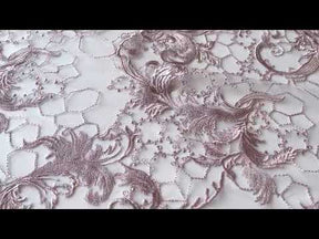Dentelle Broderie Rose - Sortil
