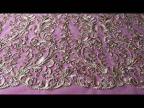 Dentelle Brodée Champagne - Dinah
