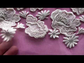 Dentelle Brodée Ivoire - Thora