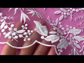 Dentelle Brodée Ivoire - Presley