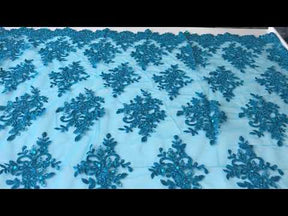 Dentelle Perlée Turquoise - Kady