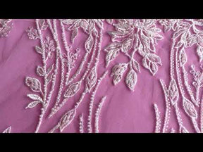 Dentelle perlée ivoire - Drusilla