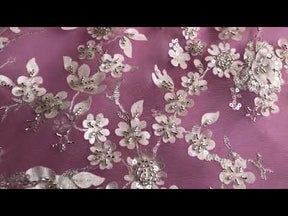 Dentelle Perlée Ivoire - Haldis