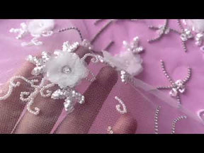 Dentelle perlée ivoire - Ranchi