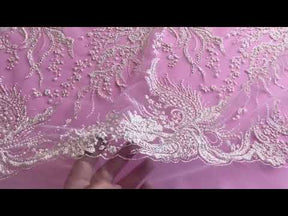 Dentelle pailletée ivoire - Panopolis