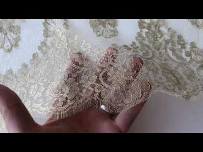 Bordure en Dentelle Chantilly Or - Natasha