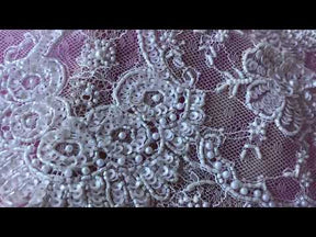 Dentelle Perlée Ivoire - Diamant