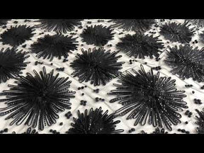 Dentelle Noire Cordonnée & Paillettes - Danuta
