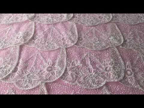 Dentelle superposée perlée ivoire - Tori