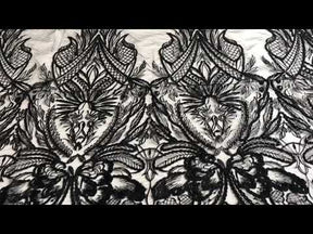 Dentelle Brodée Noire - Immaculata