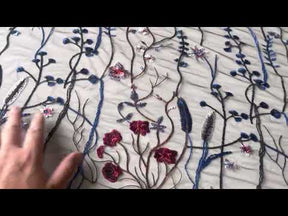 Dentelle brodée noire - Sassi