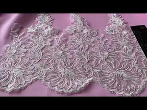 Bordure en dentelle ivoire cordée - Connecticut