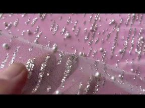 Dentelle ivoire à paillettes - Troy