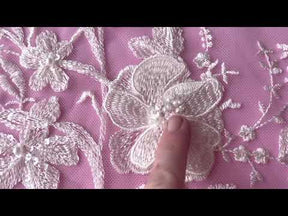 Dentelle Perlée Ivoire - Mercy