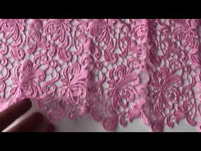 Dentelle Guipure Rose - Reese