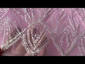 Dentelle perlée ivoire - Armazda