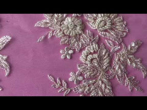 Dentelle Perlée Ivoire - Nicole