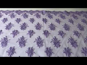 Dentelle à cordon lilas - Janis.