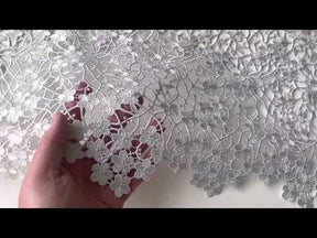 Dentelle Guipure Argentée - Ebba
