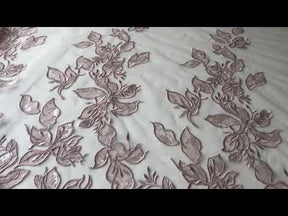 Dentelle Brodée Rose - Galliano