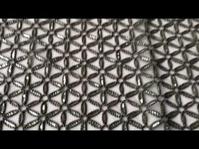 Dentelle Brodée Verte - Côme