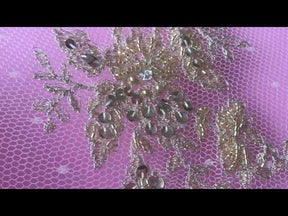 Dentelle perlée dorée - Chapeau