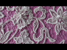 Dentelle Ivoire Perlée et Cordonnée - Elaine