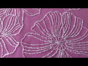 Dentelle pailletée ivoire - Donaldina