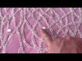 Dentelle perlée ivoire - Saffy