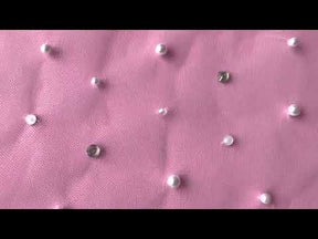 Tulle ivoire perlé et diamanté - Zoya